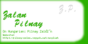 zalan pilnay business card